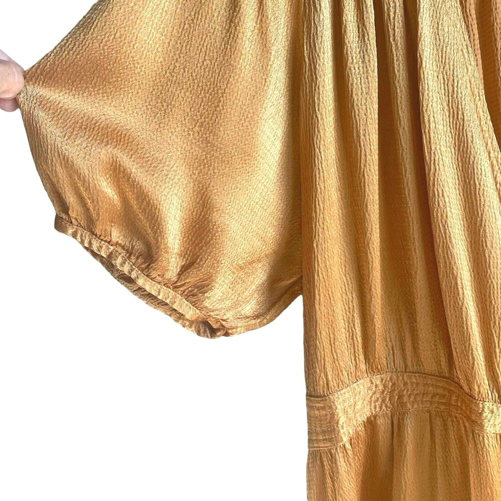 Anthropologie Maeve Gold Midi Dress - Picture 9 of 14